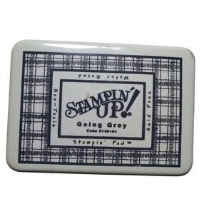 Stampin Up‎ Going Grey Water Based Acid Free Ink Pad Stampin Pad Code 6140-94